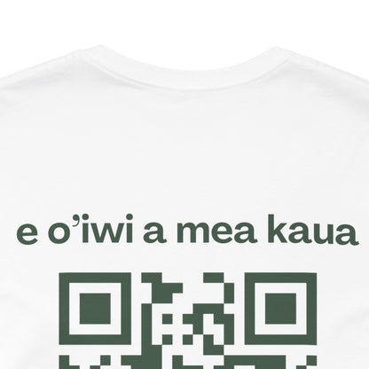 MHOSLJ Hawaii T-Shirt - Large Badge Front and QR Back