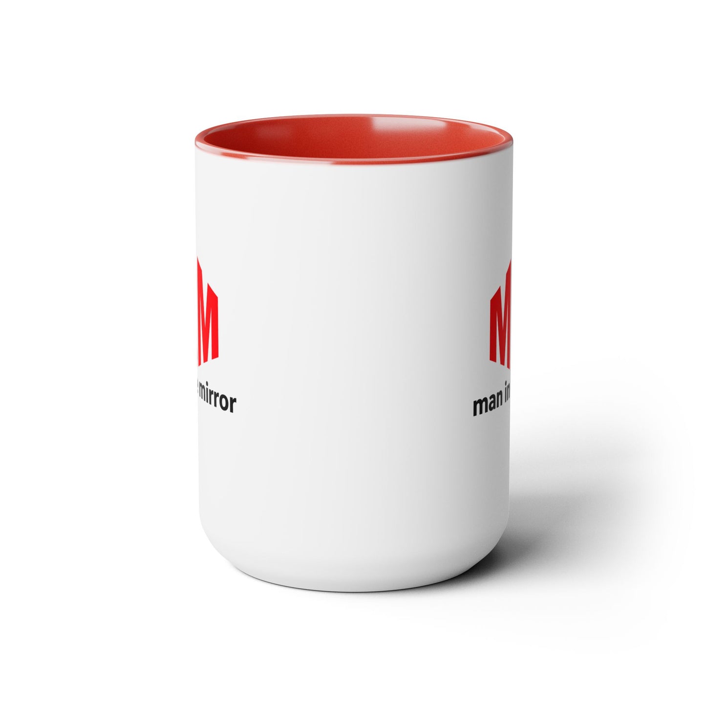 Man in the Mirror - Two-Tone Coffee Mug 15oz