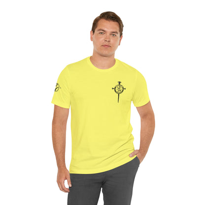 Fight Club T-Shirt - Cross Front, Jeremiah 29:11 Knight Back, and FC Sleeve