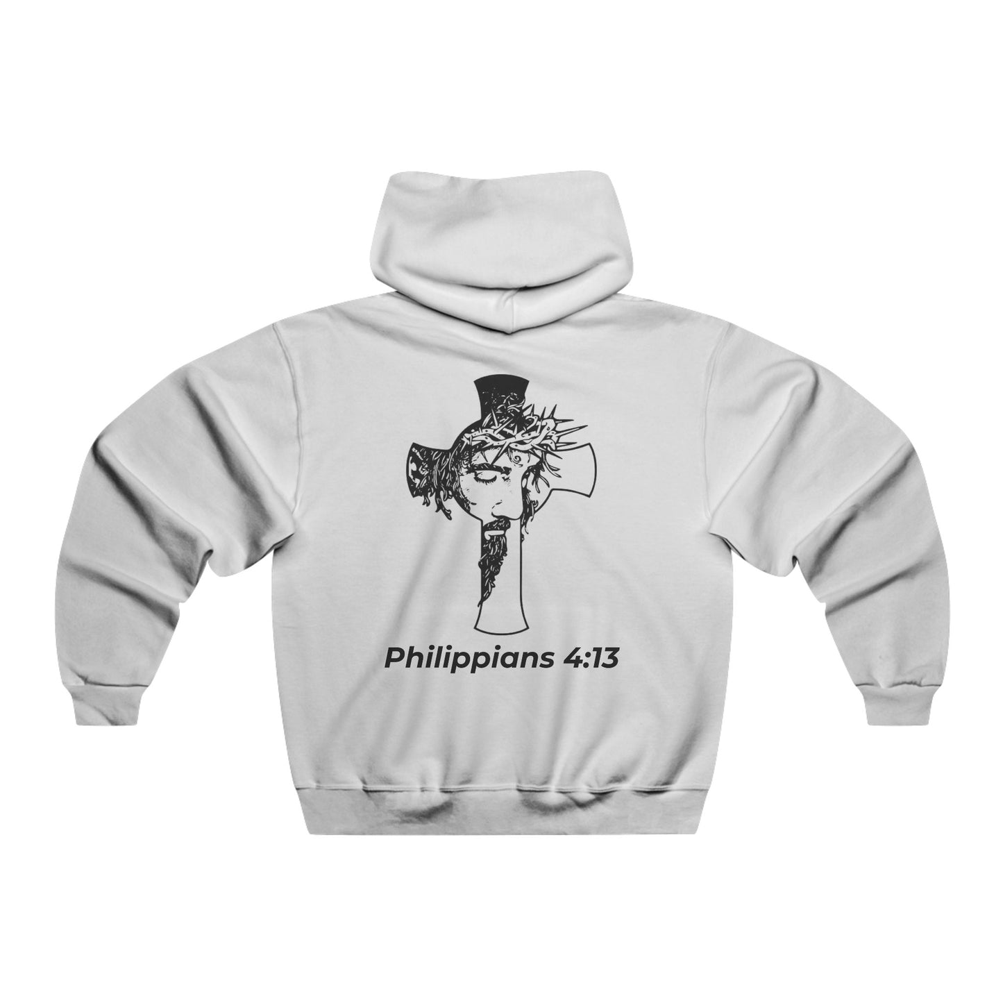 HDUB Cross Living on Mission Philippians 4:13 Hooded Sweatshirt