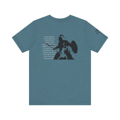 Fight Club T-Shirt - Cross Front, Jeremiah 29:11 Knight Back, and FC Sleeve