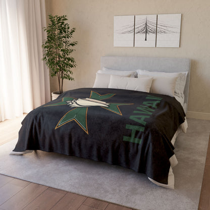 MHOSLJ Hawaii Throw Blanket - Black