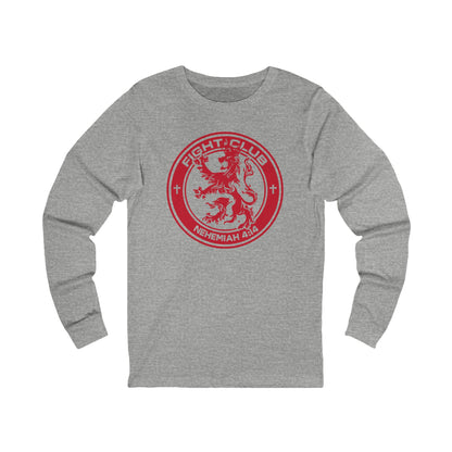 Fight Club Long Sleeve T-Shirt - Red Logo Front