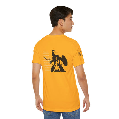 Fight Club T-Shirt - Cross Front, Jeremiah 29:11 Knight Back, and FC Sleeve