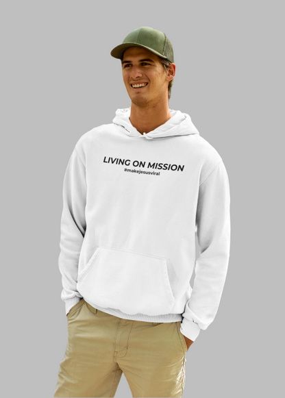 HDUB Cross Living on Mission John 3:16 Hooded Sweatshirt