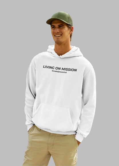 HDUB Cross Living on Mission Philippians 4:13 Hooded Sweatshirt