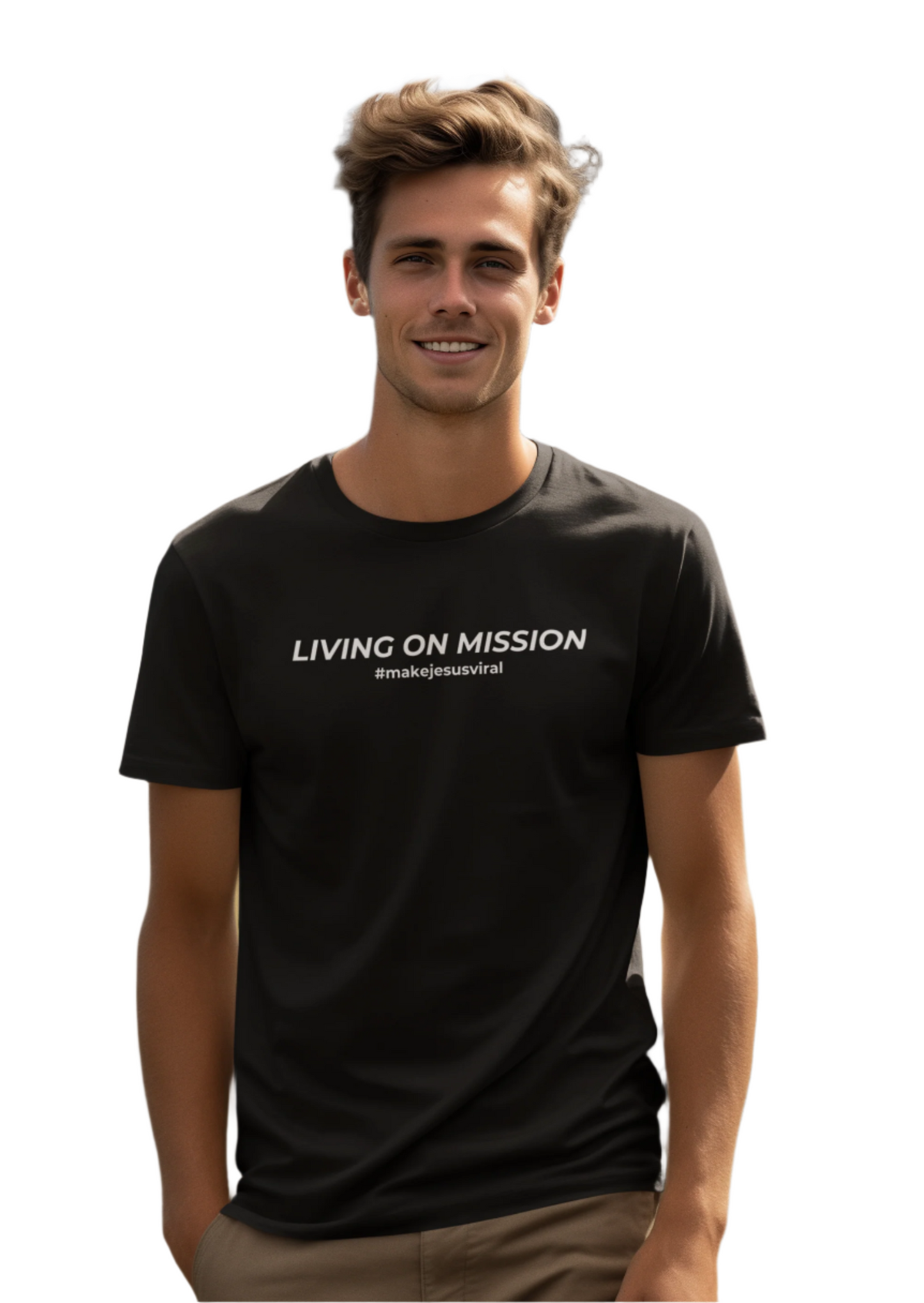 HDUB Cross Living on Mission Philippians 4:13 T-Shirt